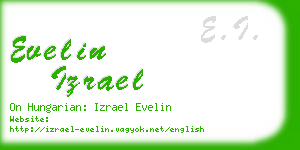 evelin izrael business card